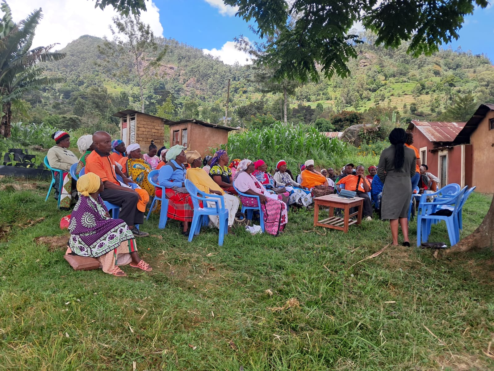 Community dialogue on gender-based violence — listening, learning, co-designing.