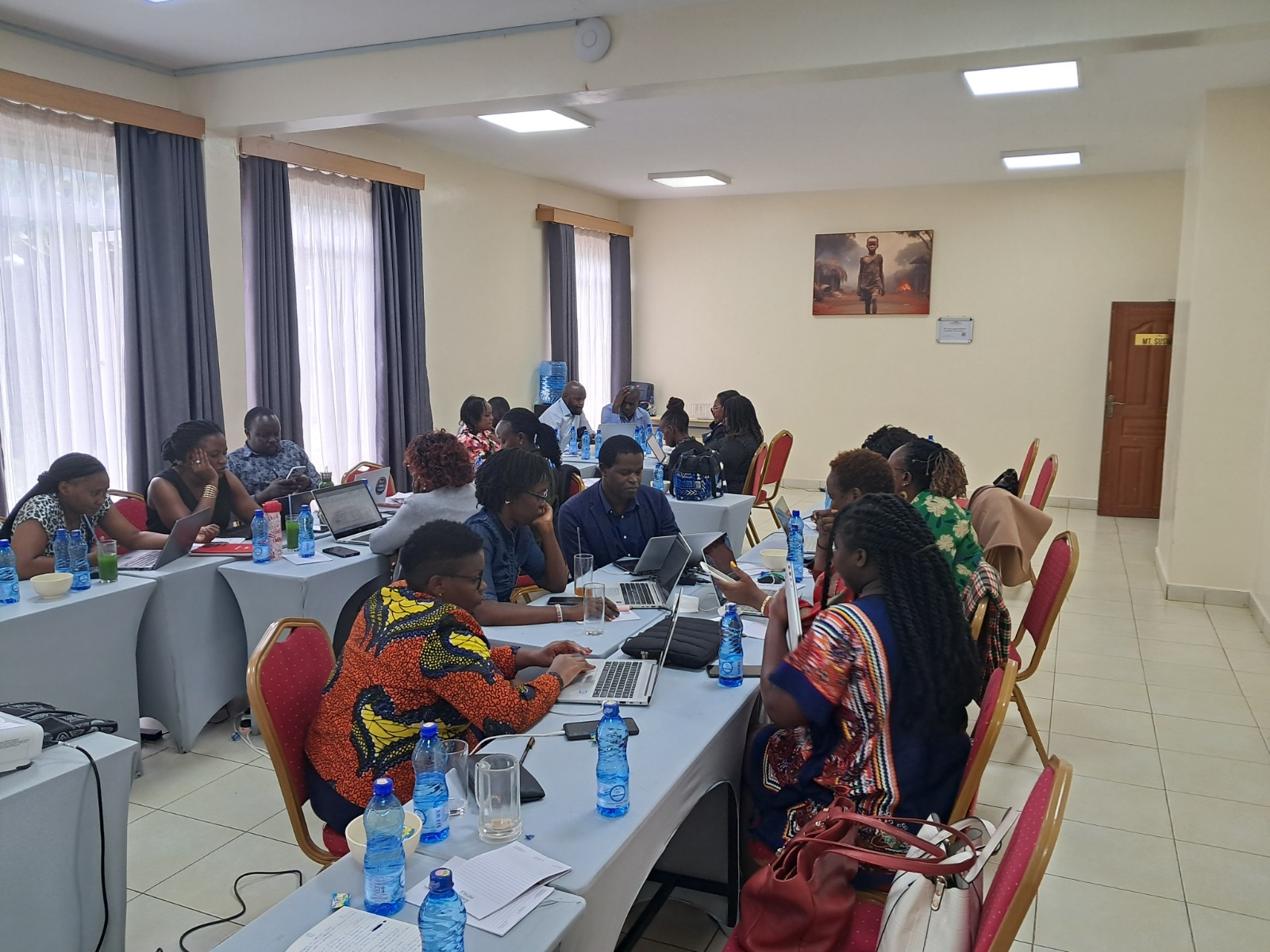 Facilitating a stakeholder workshop during the development of the National Gender and Climate Change Action Plan.